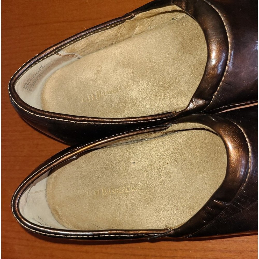 Bass Melinda lll Women's Size 9M Brown Leather Slip On Clogs Shoes - Picture 9 of 10